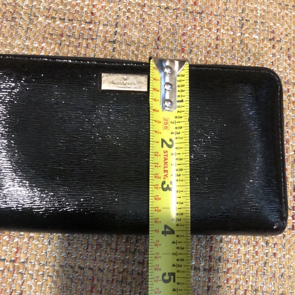 KATE SPADE Black Leather Full Zipper Continental Wallet with Full Coin Section - Picture 12 of 16